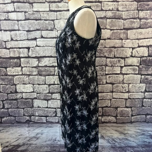 Barbara Lesser NWT Black & White Dress Size L - Picture 5 of 14